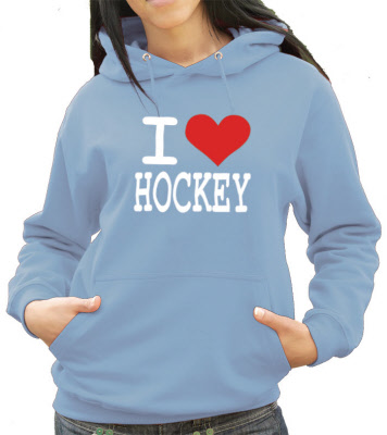i love hockey hoodie